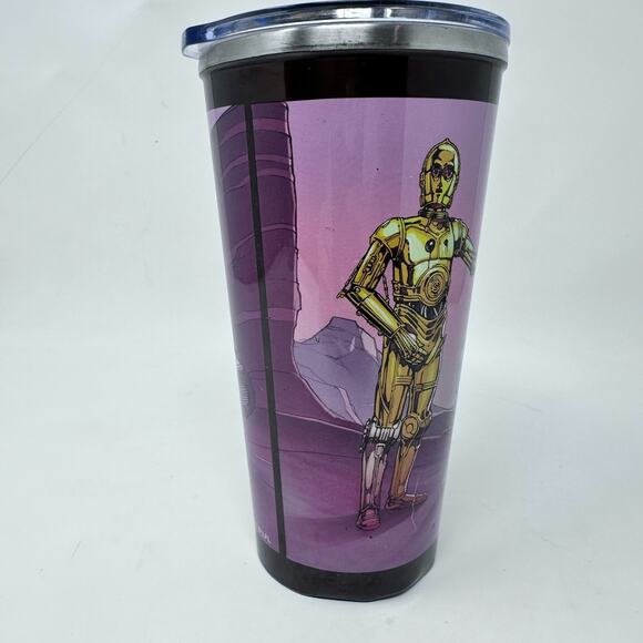Disney Parks Star Wars Exclusive Travel Mug Luke Skywalker C-3PO R2-D2 Tatooine - Picture 4 of 10